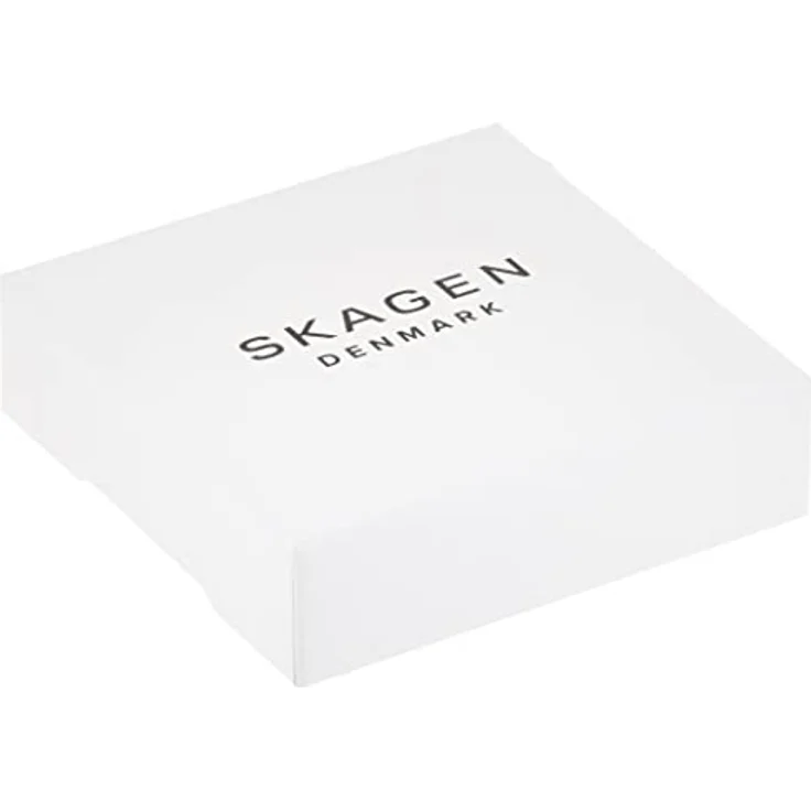 Skagen Damen Edelstahl Mesh Armband ELIN, 16,5 cm mit 4 cm Verlängerung und Karabinerverschluss, mit Kreiselement und Glasstein – Bild 4