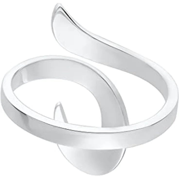 Elli Wickelring verstellbar mit ornamentalem Design, 925 Silber, Größen 52-58 – Bild 3
