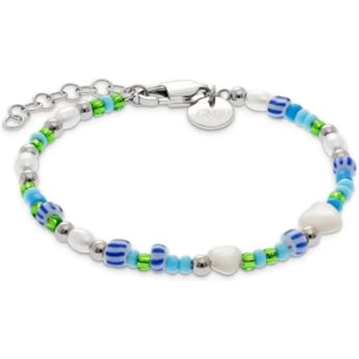 Guido Maria Kretschmer Damen-Armband Edelstahl mit Perle und 5 Muschelkernen, One Size, 89201559 – Bild 1