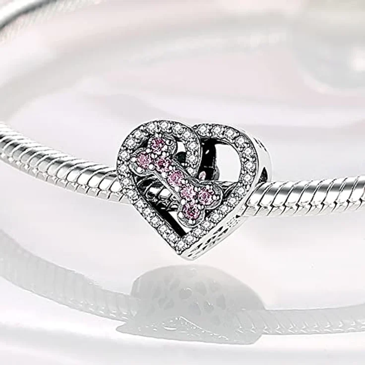 Pandach Damen Charm Anhänger, 925 Sterling Silber Charms Beads, kompatibel mit europäischen Armbändern und Halsketten, geeignet für Frauen und Mädchen – Bild 3