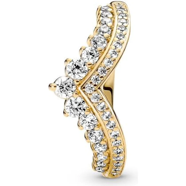 PANDORA SHINE Ring Timeless "Prinzessinnen Wünsche", 14k gelbvergoldet, Zirkonia, Größe 48 – Bild 4