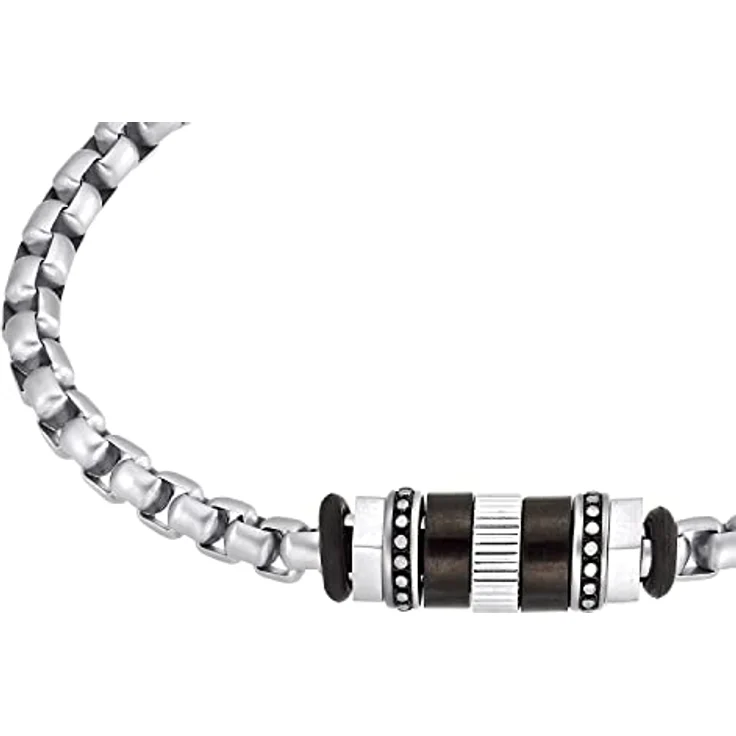 s.Oliver Edelstahl Armband Herren, flexibles Armschmuck mit matter Oberfläche, 20+2 cm mit Karabinerverschluss, in Schmuck Geschenk Box – Bild 2
