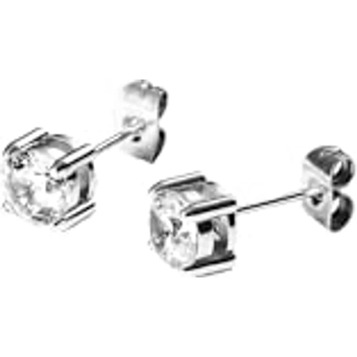 Purelei Pristine Ohrringe, Zeitlose Ohrstecker mit 6 mm Zirkonia, vergoldeter Edelstahl, hypoallergen, elegant für Damen – Bild 2