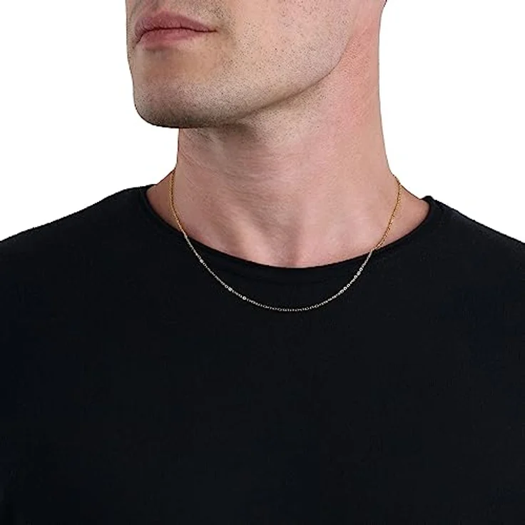 Amor Unisex Halskette, 50 cm aus 375 Gold mit Ankergliederung und Federringverschluss, in Schmuck Geschenk Box – Bild 5