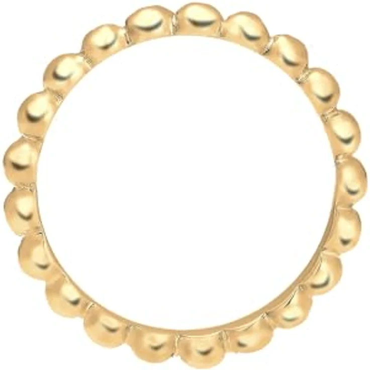 Elli Damen Kugel Stacking Stapelring, 925 Sterling Silber vergoldet, handgefertigt, anlaufgeschützt – Bild 3
