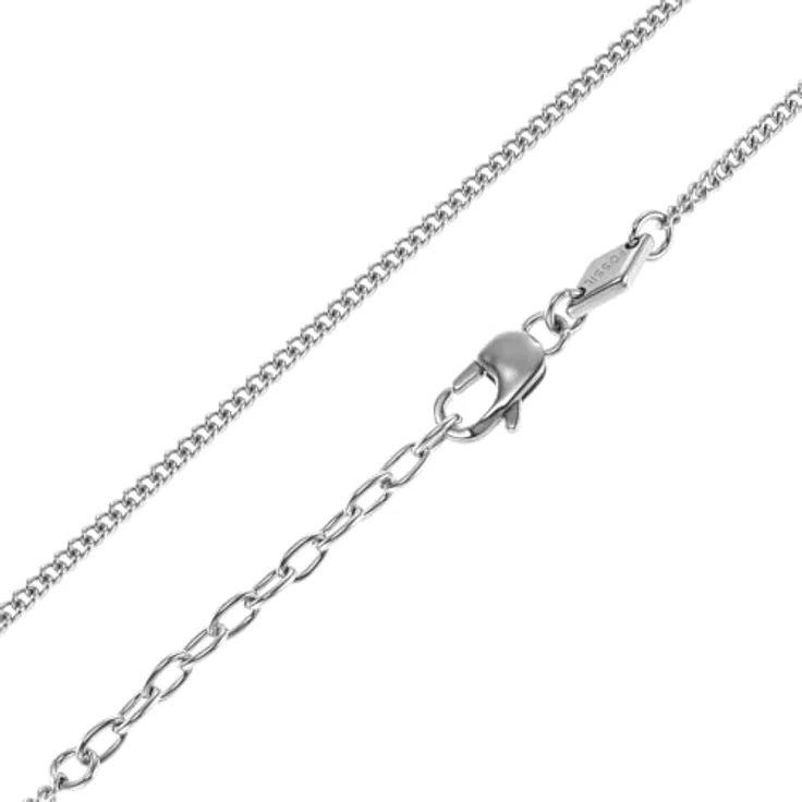 FOSSIL Halskette für Männer, Vintage Casual aus Silber Edelstahl, 508mm + 50.8mm, JF03988040 – Bild 5