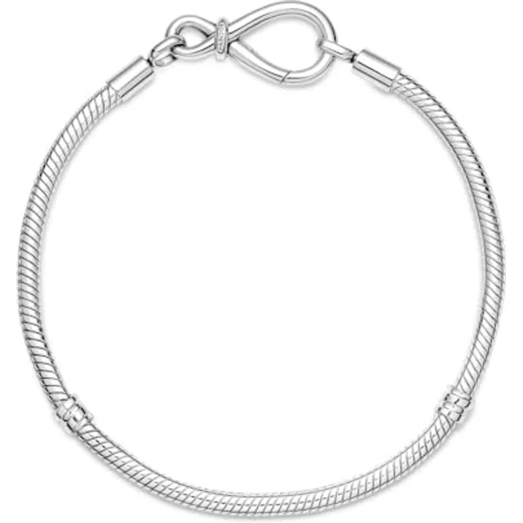 PANDORA Moments Armband Silber mit Unendlichkeitsverschluss, 23 cm, personalisierbar für bis zu 16 Charms – Bild 3