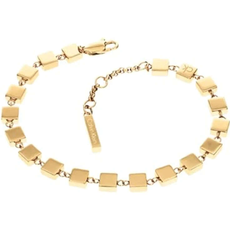 Calvin Klein Gliederketten-Armband für Damen, verstellbar, goldfarben, Edelstahl mit ionischer Dünngold-Beschichtung – Bild 2