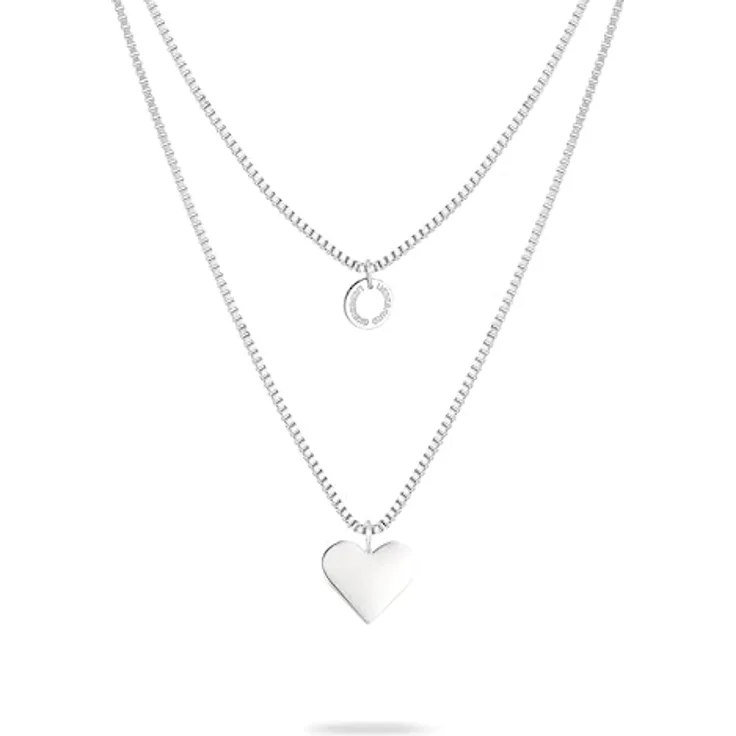Liebeskind Berlin Halskette LJ-1560-N-45, Edelstahl poliert, 45 cm Venezianerkette mit Karabinerverschluss, Silber