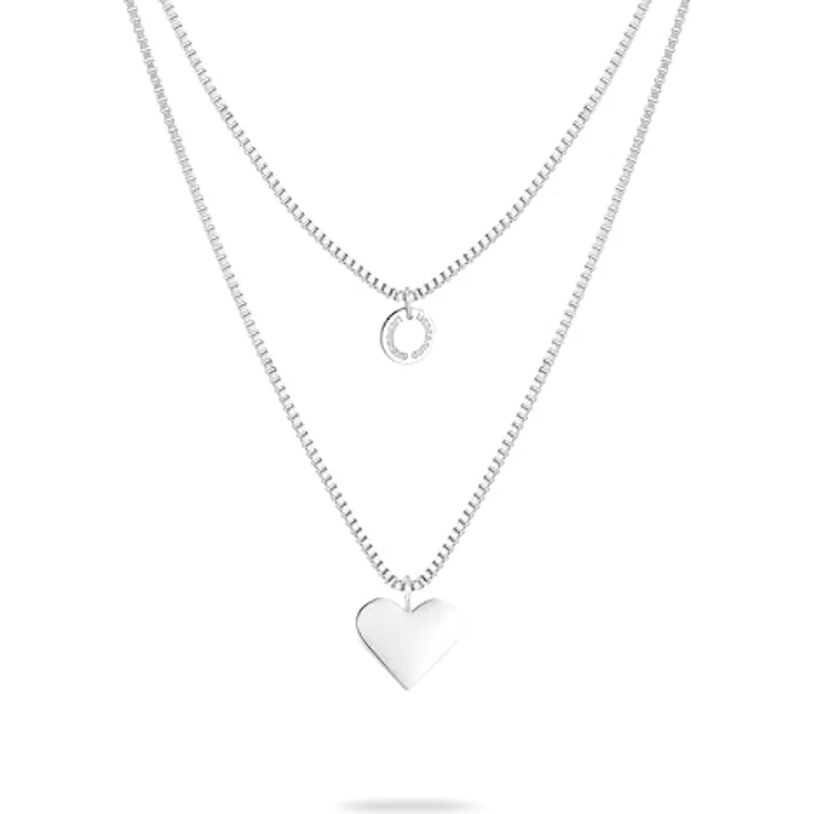 Liebeskind Berlin Halskette LJ-1560-N-45, Edelstahl poliert, 45 cm Venezianerkette mit Karabinerverschluss, Silber – Bild 1