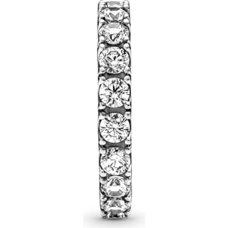 PANDORA Ring Timeless "funkelnde Reihe", Ewigkeits-Ring aus Sterling-Silber mit Zirkonia, Größe 52 – Bild 3