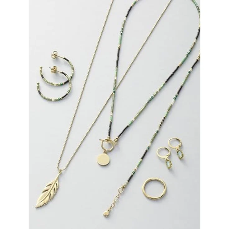 JEWELS BY LEONARDO Ciao Sofia Ohrhänger, goldfarbener Edelstahl mit mintgrünem Glaskristall, 1 Paar Damen-Ohrringe – Bild 4