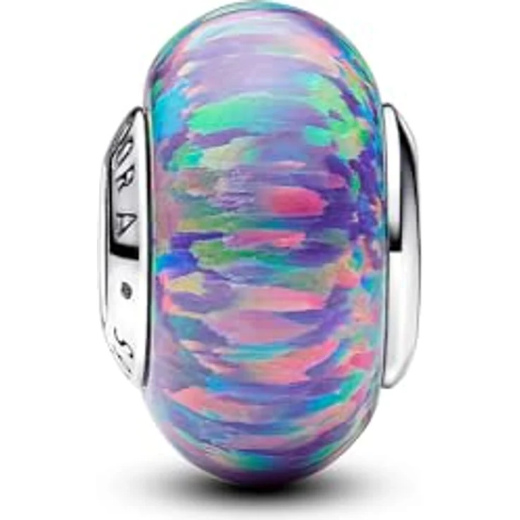PANDORA Moments Leuchtendes violettes Charmaus, Sterling Silber Bead mit Opal-Akzenten, kompatibel mit Moments Armbändern, 791691C05 – Bild 2