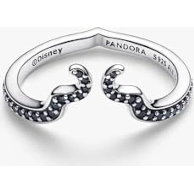 PANDORA Disney Rotes Chakra Herz Ring, Sterling Silber mit künstlichem Kristall, Größe: 52, inspiriert von Maleficent – Bild 4