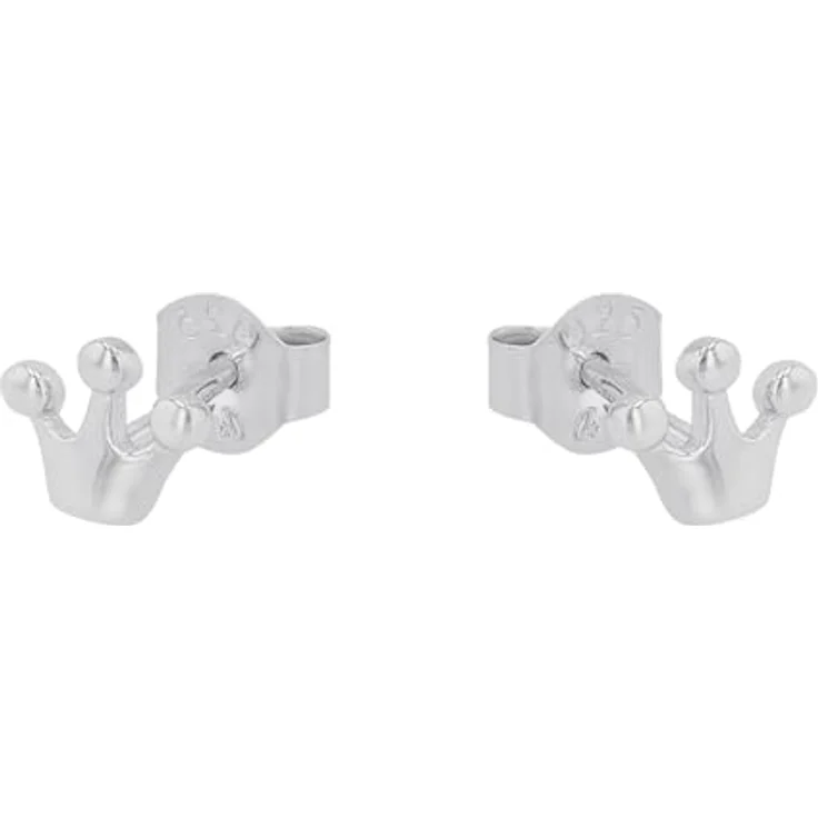 Prinzessin Lillifee Ohrstecker Krone, 925 Sterling Silber, 5 mm x 6 mm mit Steckverschluss für Mädchen – Bild 3