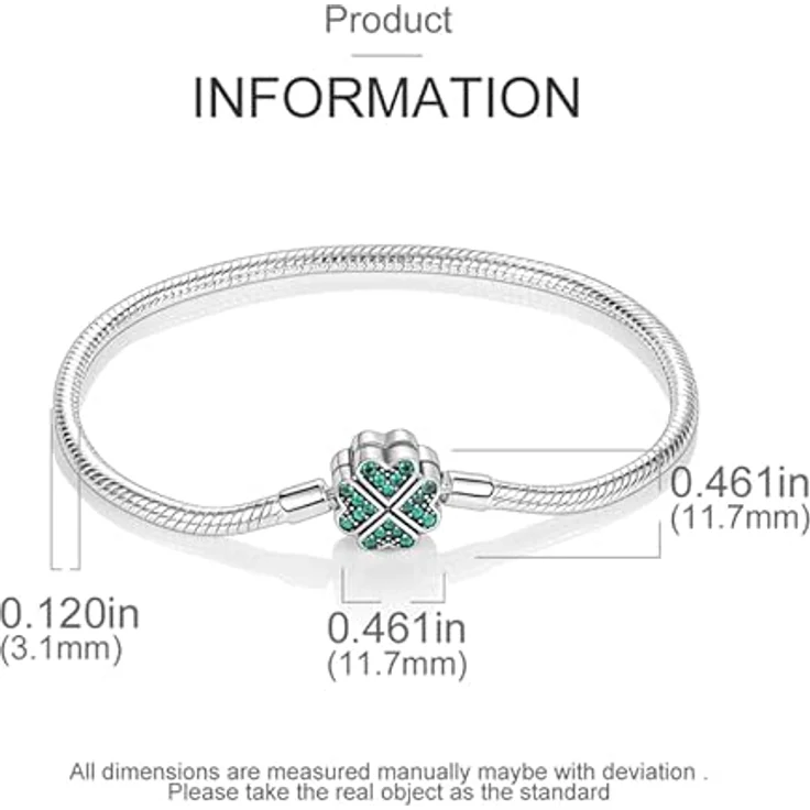 Pandach Damen Armband 925 Sterling Silber, Moments Schlangen-Gliederarmband, ideales Geschenk für Valentinstag, Muttertag, Geburtstag und Weihnachten für Frauen – Bild 5