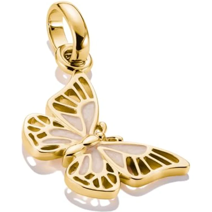 Thomas Sabo Charm Club Connect Anhänger Schmetterling, 18k Vergoldung, recyceltes 925 Silber, Kaltemail, CC1265-427-14 – Bild 2