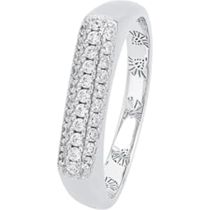 JOOP! Ring 925 Sterling Silber mit Zirkonia synthetisch, weiß, Lieferung in Schmuck Geschenk Box, 2038939 – Bild 2