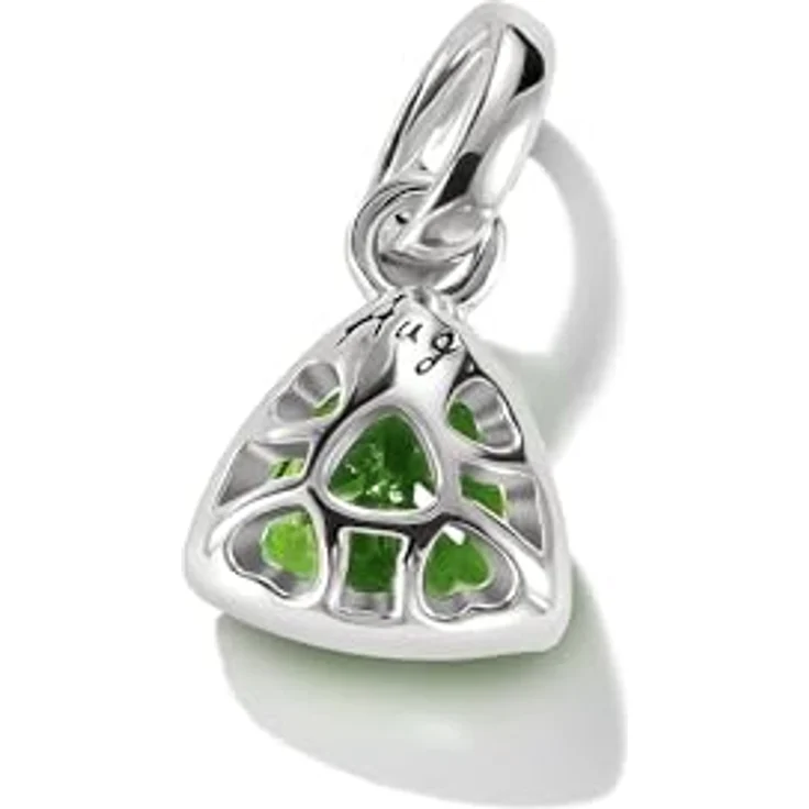 THOMAS SABO Connect Charm Pendant Birthstone Collection, 925 Sterling Silber mit Geburtsstein für August und Monatseingravierung – Bild 3
