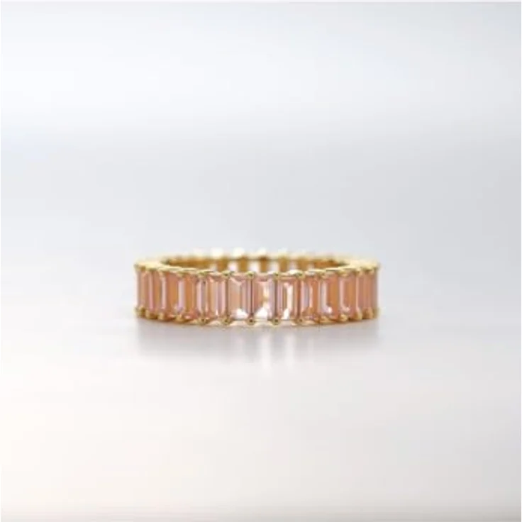 CHRIST Damen-Ring 925er Silber, recycelter Zirkonia 54, Gelbgold 32031288 – Bild 3