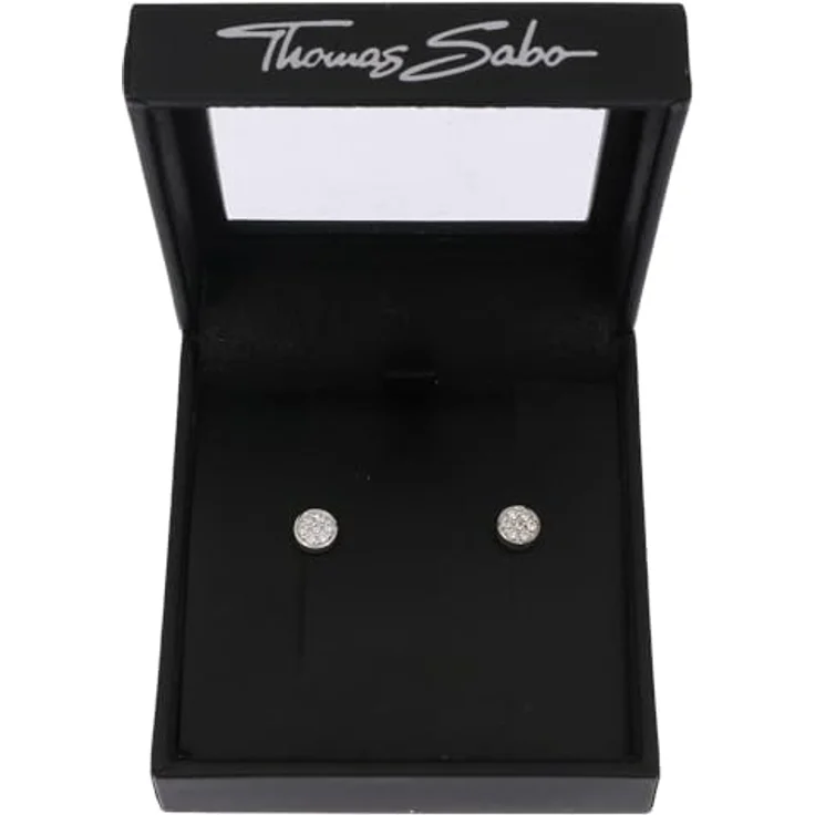 Thomas Sabo Damen-Ohrstecker 925 Silber mit weißen Zirkoniasteinen im Brillantschliff - SCH150018 – Bild 2