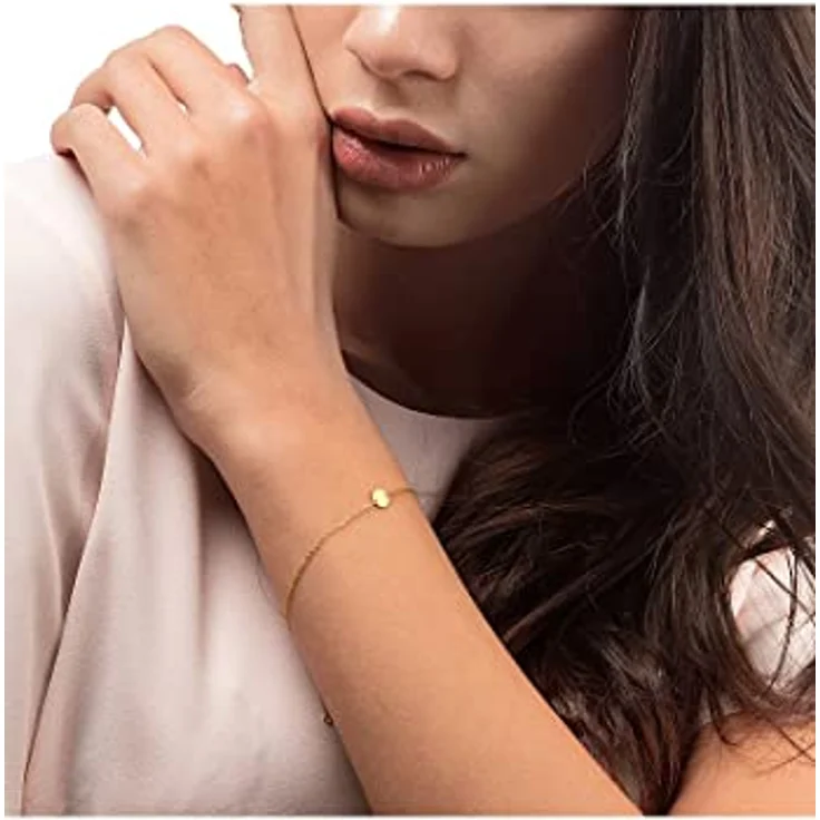 CHRIST Damen-Armband 375er Gelbgold, 19 cm mit Anhänger, in Geschenkbox – Bild 3