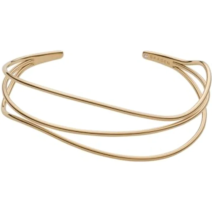 Skagen Edelstahlarmband für Damen, 61 mm x 49,5 mm, poliert, Gold