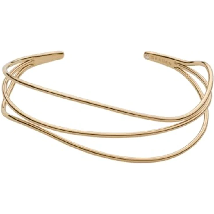 Skagen Edelstahlarmband für Damen, 61 mm x 49,5 mm, poliert, Gold – Bild 1