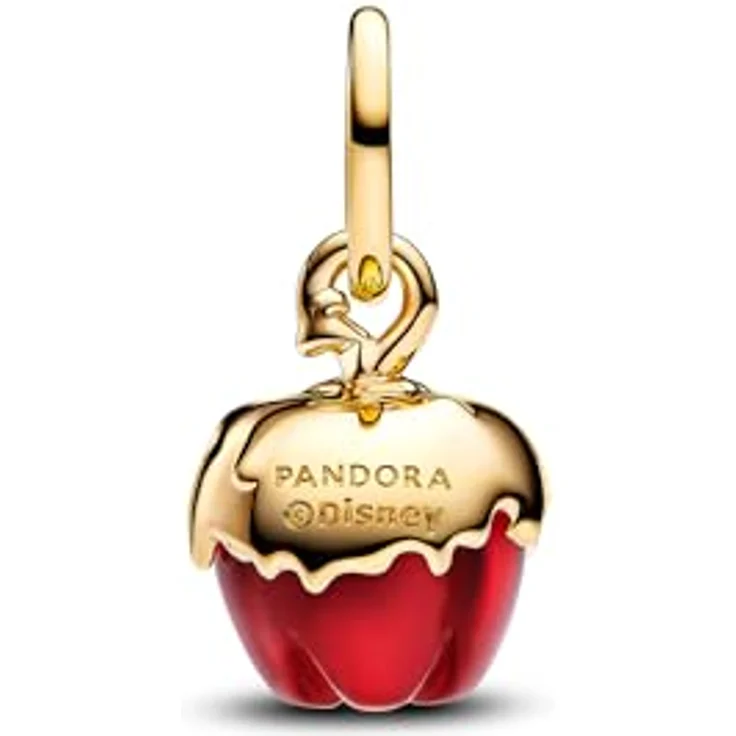 PANDORA Moments Disney Villains Böse Königin Apfel Charm-Anhänger aus Sterling Silber mit rotem Murano-Glas und vergoldeter Metalllegierung, kompatibel mit Moments Armbändern, 763421C01 – Bild 2
