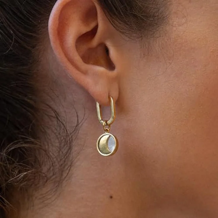 Purelei® Elegante Charm Ohrringe, 18K vergoldet, Edelstahl, vielseitig kombinierbar für jeden Anlass, gold – Bild 4