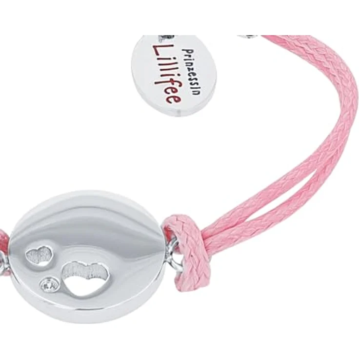 Prinzessin Lillifee Armband Edelstahl Mädchen Armschmuck, mit synth. Zirkonia, 12+2 cm, Silber, Herz, Geschenkbox – Bild 4