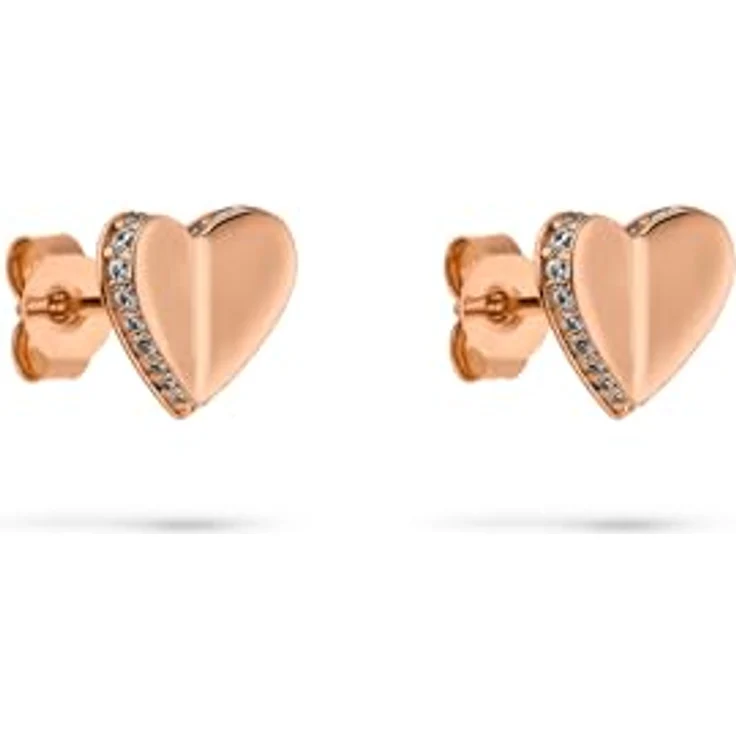 s.Oliver Ohrring - Elegante 925er Sterlingsilber Ohrstecker - roségold, wasserfest & hautfreundlich, 9,5 mm – Bild 1