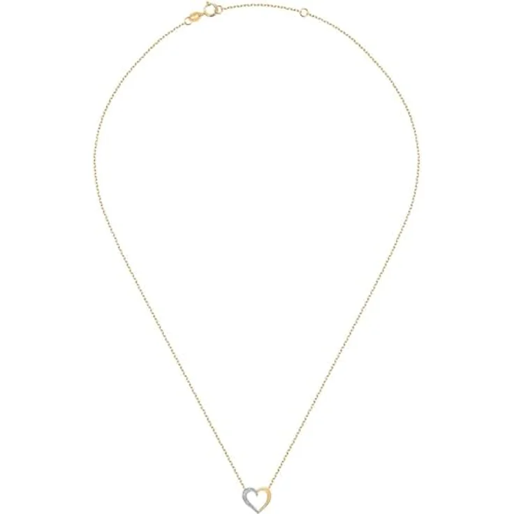 CHRIST Damen-Halskette 2 Diamant, Gelbgold, One Size, zeitloses Design – Bild 3