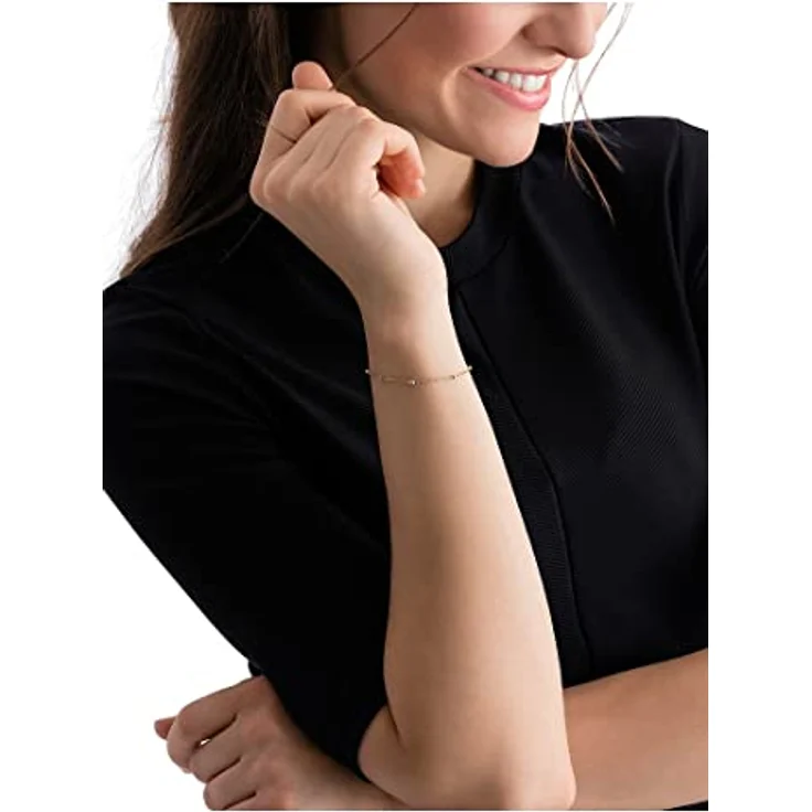 CHRIST Damen-Armband 375er Gelbgold, zeitloser Klassiker, Länge 19 cm, Verlängerung 2 cm, in Geschenkbox – Bild 2