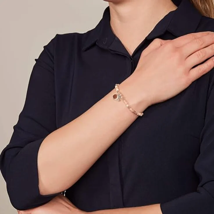 Fossil Damen-Armband JA6945791, Nude Semi-Precious Armband mit Hochglanzfinish, Innenlänge 165 mm – Bild 2