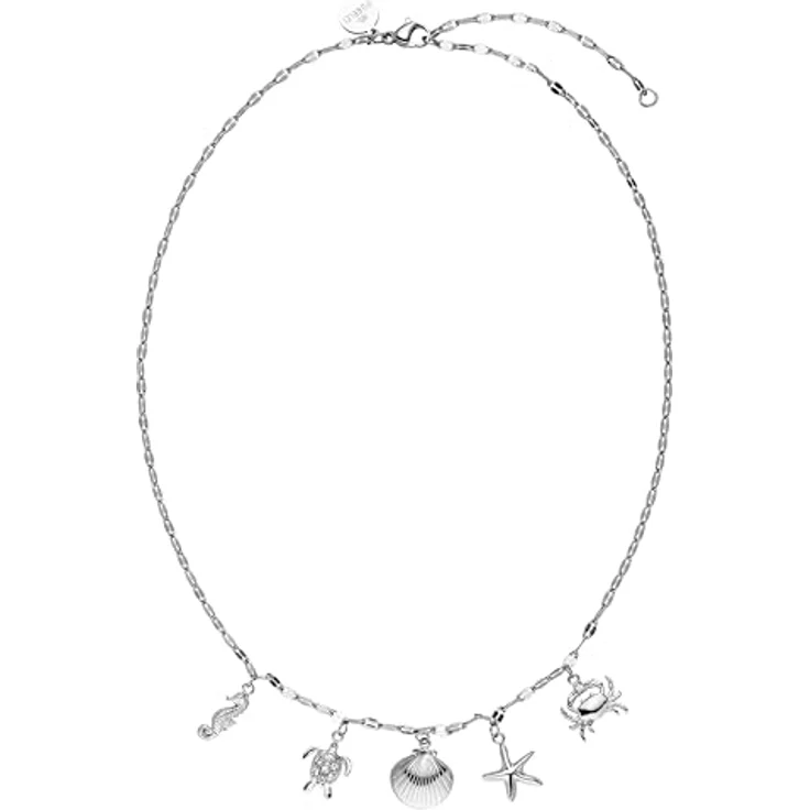 Purelei Underwater World Kette Damen, Wasserfeste Edelstahl-Halskette mit verstellbarer Länge 40-45 cm, Silber – Bild 1