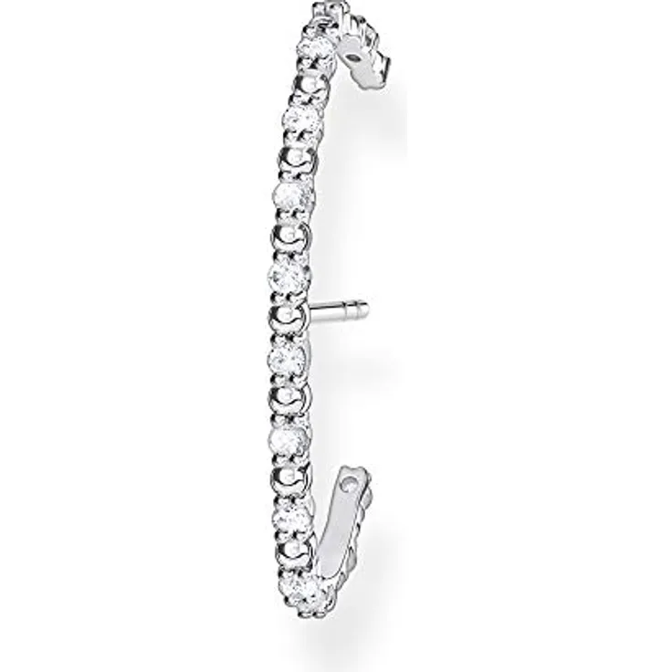 Thomas Sabo Einzel Ohrstecker H2155-051-14, 925 Sterling Silber mit weißen Steinen