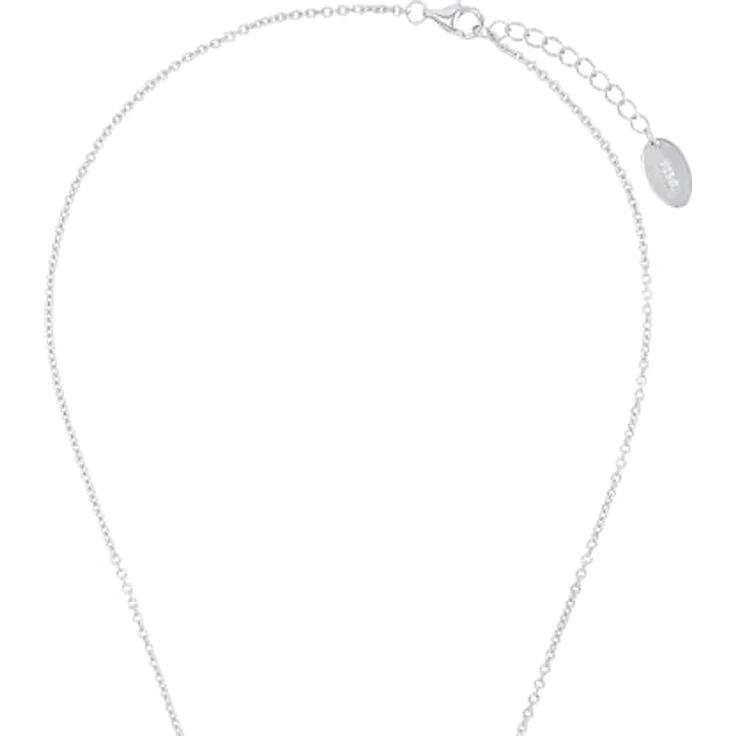 s.Oliver Y-Collier 925 Sterling Silber Damen Halsschmuck mit Zirkonia, 42+3 cm, Blau in Schmuck Geschenk Box, 2031402 – Bild 3