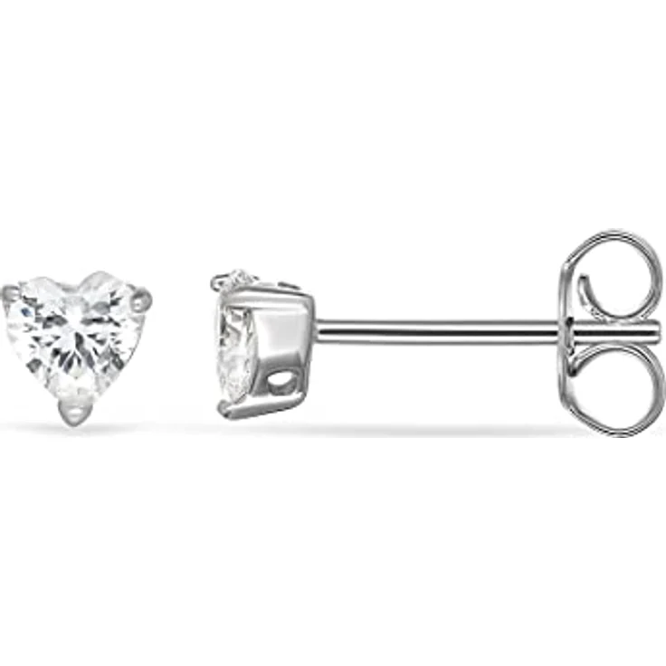 FAVS Mädchen-Ohrstecker, 925er Silber mit 2 Zirkonia, Länge 0,4 cm, Breite 0,4 cm, in Geschenkbox – Bild 2