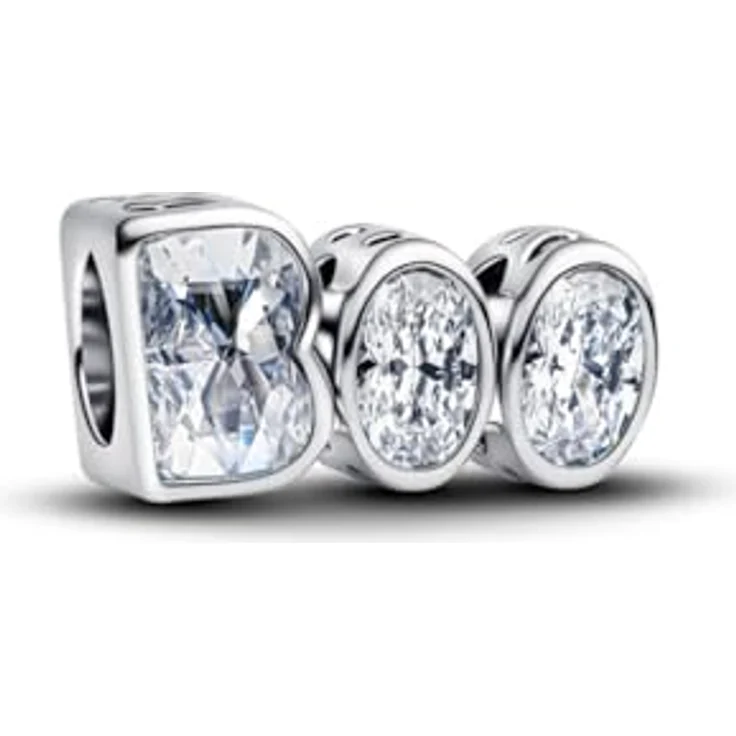 PANDORA Moments BOO Glow-in-the-dark Charm, Sterling Silber mit Zirkonia, Halloween Schmuck, kompatibel mit Moments, 794060C01 – Bild 2
