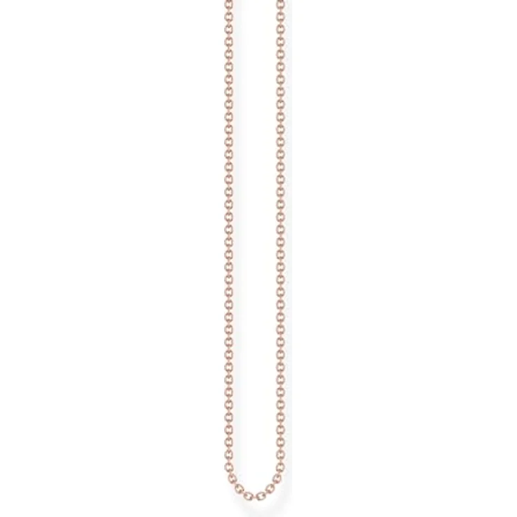 THOMAS SABO Feine Ankerkette aus 925 Sterlingsilber, roségold 750 Vergoldung, Damen-Halskette KE1105-415-40 – Bild 1