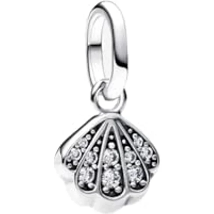PANDORA ME Funkelnde Muschel Mini-Charm-Anhänger, Sterling Silber mit Zirkonia, kompatibel mit Pandora ME und Moments Kollektion, 793855C01 – Bild 1