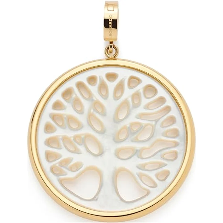JEWELS BY LEONARDO Clip & Mix Treena, Ketten-Anhänger aus goldfarbenem Edelstahl mit Lebensbaum-Motiv, 4,5 x 3,3 x 0,8 cm, ideal als Schmuck Geschenk für Frauen, 024941 – Bild 1