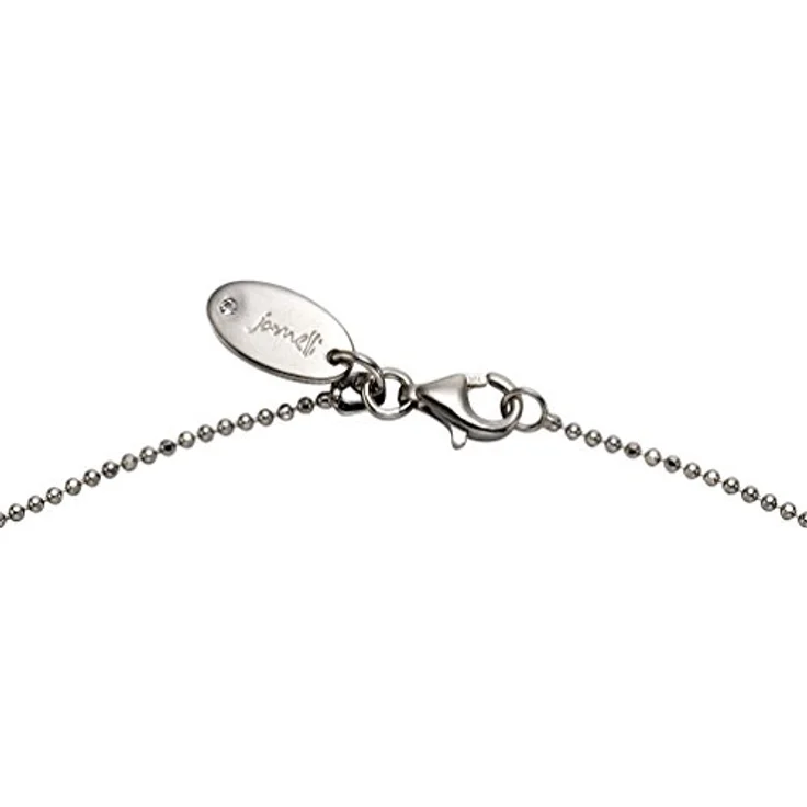 Jamelli Damen Anhänger mit Kette 925/- Sterling Silber, weißer Mondstein 7,34 ct, rhodiniert, flexibel 45/42 cm – Bild 3