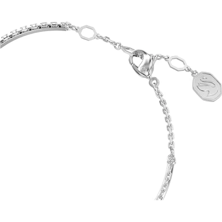 Swarovski Sublima Armband, Rhodiniertes Damenarmband mit klaren Swarovski Kristallen im Schnee-Pavé Design – Bild 3