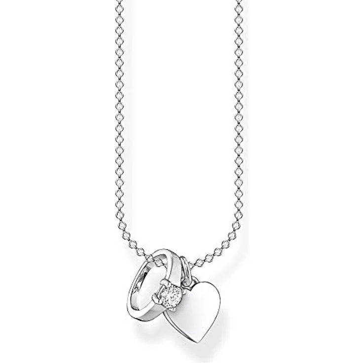THOMAS SABO Elegante Symbol-Halskette aus 925er Sterlingsilber, vielseitig kombinierbar in Gold, Silber oder Rosegold – Bild 1