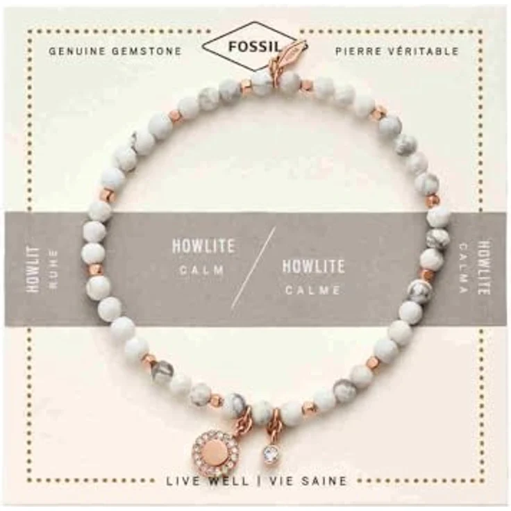 Fossil Armband JA6934791, Edelstahlarmband mit Glassteinen, Länge ca. 16,5 cm – Bild 1