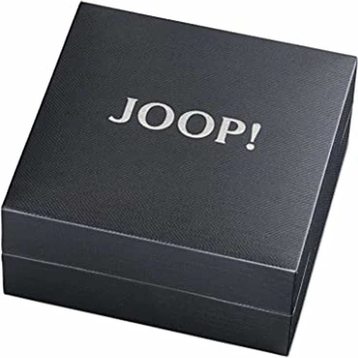 JOOP! Creolen Edelstahl Damen Ohrschmuck, 20x15 mm, IP-Gold, Bead-Optik, mit Steckverschluss, in Geschenkbox, 2039831 – Bild 5
