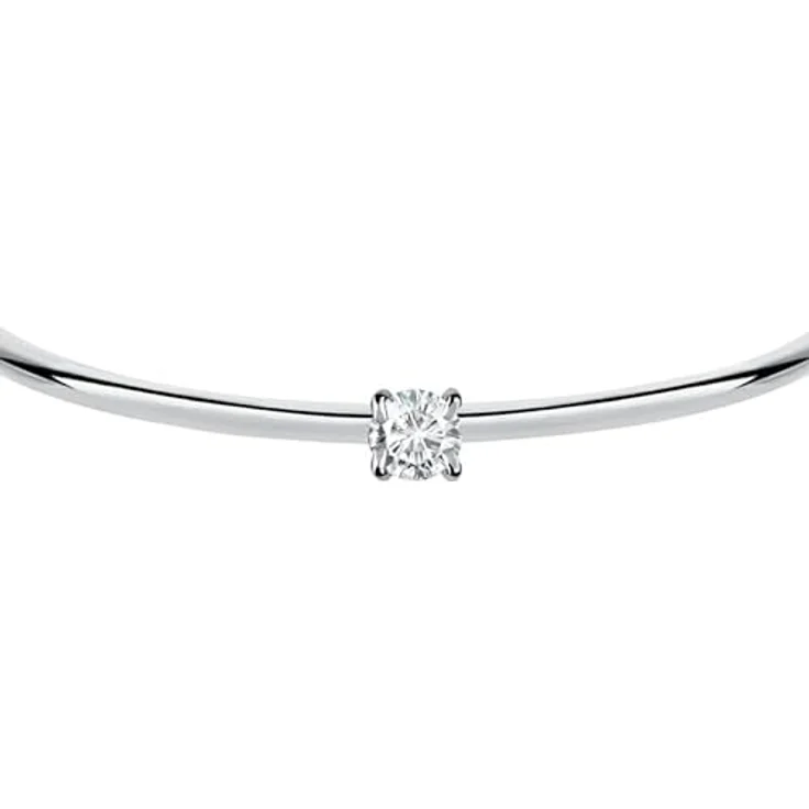 Morellato Damenarmband CERCHI Kollektion, Edelstahl mit Steinen, Durchmesser 6.03 cm, Karabinerverschluss, SAKM63 – Bild 2