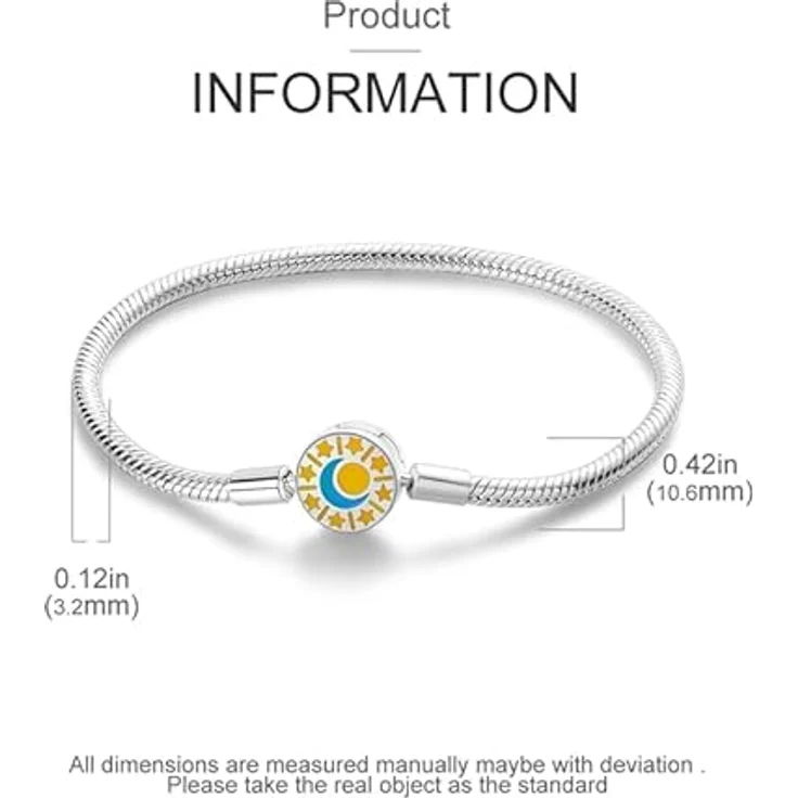 TINSLO Damen Armband 925 Sterling Silber, Herzverschluss Schlangen Gliederarmband für empfindliche Haut, Geschenk für Frauen und Mädchen – Bild 5